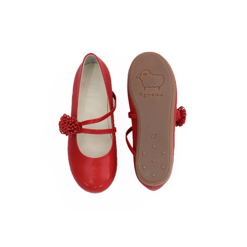 Fresh Red Girl Flat Shoes