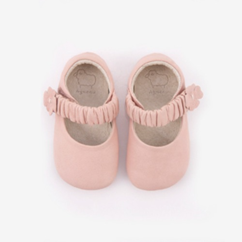 Mint baby pink baby shoes.