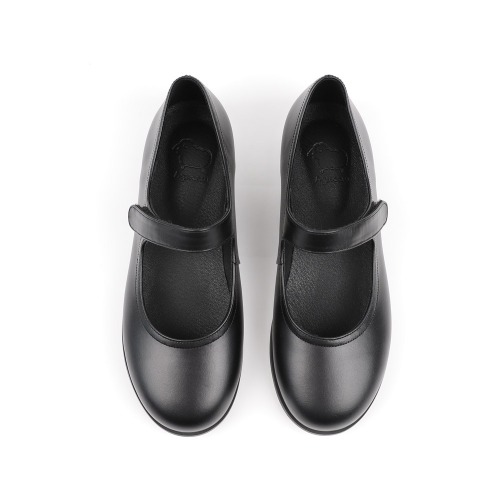 Mulberry Black Girl Student/School Uniform Shoes (140–220 mm)_School Uniform Shoes Recommended