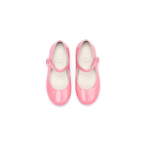 Robelia Twinkle Pink Basic Mary Jane Flat Girl&#039;s Shoes