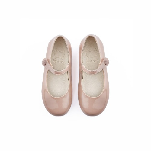Robelia Twinkle Baby Pink Basic Mary Jane Flat Girl&#039;s Shoes