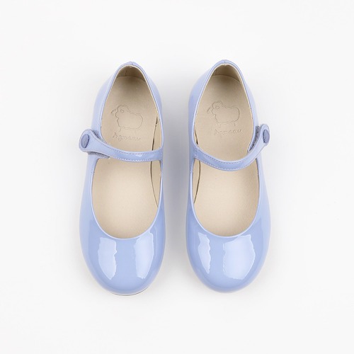 Robelia Twinkle Blue Violet Basic Mary Jane Flat Girl&#039;s Shoes
