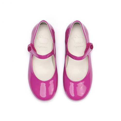 Robelia Twinkle Hot Pink Basic Mary Jane Flat Girl&#039;s Shoes