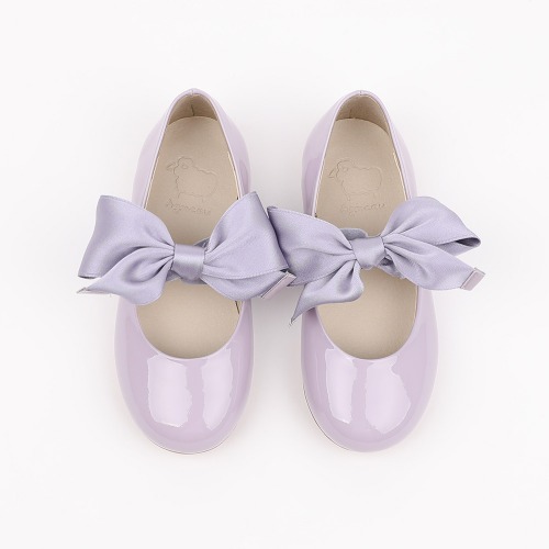 Pionysatine Lilacklink Girl Ribbon Ballet Flat Shoes