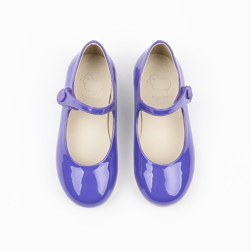 Robelia Twinkle Purple Basic Mary Jane Flat Girl&#039;s Shoes