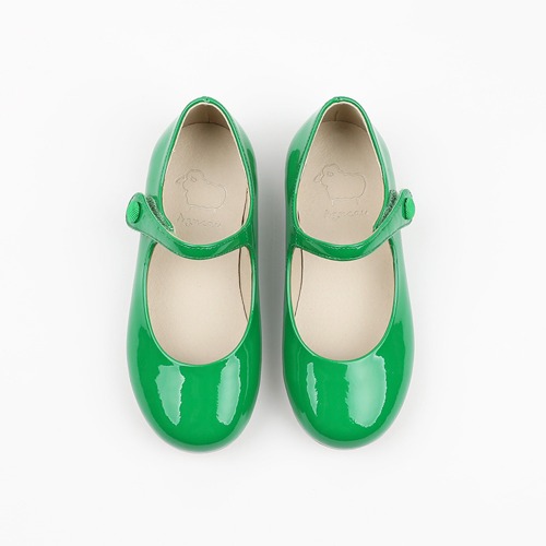 Robelia Twinkle Green Basic Mary Jane Flat Girl&#039;s Shoes